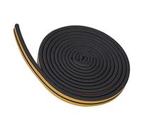 Socobeta Striscia Autoadesiva per Porte e Finestre, Guarnizione in Gomma per Isolamento Acustico, per Riduzione del Rumore, 5 Metri, Adatta per Uso Domestico (#4)