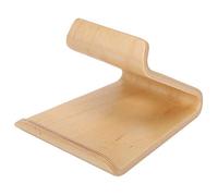 Socobeta Supporto per Cellulare Supporto in Noce Base Robusta per Tablet PC e Telefono Cellulare, Bordo Liscio per Desktop (Leggero)