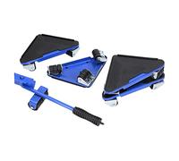 Socobeta Supporto Universale per Sollevamento Mobili, Cuscinetto 300 Kg per Mobile Divano, Strumento Facile Spostare per Uso Domestico (Blu)