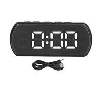 Socobeta Sveglia Digitale, Piccolo Orologio Elettronico da Scrivania con Display a LED, Funzione Snooze della Temperatura e Dell'ora da 12 24 Ore per la Camera da Letto Dell'ufficio (12 * 7 * 4)