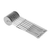 Socobeta Tagliapizza a più Ruote, Utensile da Taglio Regolabile per Pasta, Pane, Pasticceria, cucinetta, Ristorante, Hotel (Sette giri di taglio della pizza)