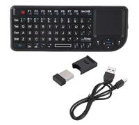 Socobeta Tastiera wireless sottile Tastiera retroilluminata ricaricabile ultra mini touchpad con indicatore a infrarossi slot per tastiera potente connessione wireless a 2,4 GHz
