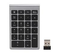 Socobeta Tastierino Numerico a 22 Tasti, Design Ergonomico in Materiale ABS Mini Tastiera con velocità di Rimbalzo Rapida per Laptop (Grigio Ferro)