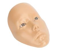 Socobeta Tavola per la Pratica del Trucco, Manichino Integrale in Silicone 5D con Supporto in Plastica per L'addestramento Al Trucco, per la Pratica Riutilizzabile (Pelle di grano)