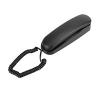 Socobeta Telefono Fisso con Filo Telefono per Uso Domestico Tavolo da Parete Dual Purpose 4 Core Coil Wire per Hotel Guest Room Ascensore Bagno Nero