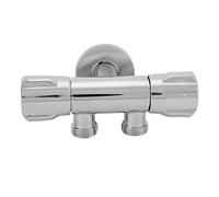 Socobeta Valvola Ad Angolo in Rame a Doppio Interruttore di Alta qualità per Impianti Idraulici per L'acqua della Toilette G1/2 5,1 Pollici Accessori per il Bagno