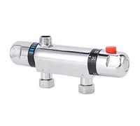 Socobeta Valvola Miscelatrice Termostatica DN15 per il Controllo della | Costruzione in acciaio inossidabile, temperatura regolabile 20-50℃, limite sicuro del flusso d\'acqua, installazione