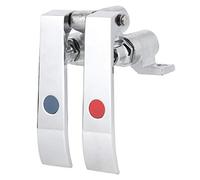 Socobeta Valvola per Rubinetto in Ottone Senza Filettatura G1/2 Valvola per Acqua a Chiusura Automatica per per Rubinetto a Mani Libere in Bar, Hotel, Cucine (Valvola a ginocchio a doppia