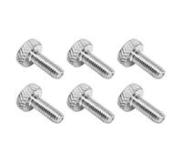 Socobeta Viti per Accordatore Fine per Ponte Tremolo da 6 Pezzi Vite di Bloccaggio per Corde per Ponte Tremolo in Ferro M4 per Chitarra Elettrica (argento)