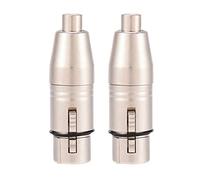 Socobeta XLR da 3 Pin Femmina a （Compatibile con） connettore Femmina Microfono Audio Adattatore per Cambio connettore Microfono 2 Pezzi