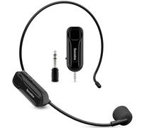 socodox Microfono Wireless ad Archetto, Microfono UHF da 80 m | Batteria da 12H, Robusto Collo d'Oca, Audio Chiaro 24bit/192kHz, Plug & Play per Insegnamento, Fitness,Chiesa e Presentazioni