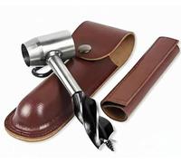 SOCOJE Punta per trapano a coclea per legno, chiave a coclea manuale, strumento di sopravvivenza per Bushcraft, strumento manuale per attività all'aperto, bushcrafting, campeggio, zaino in spalla