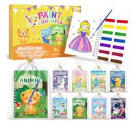 SOCOLER 24 libri da colorare ad acqua per bomboniere per bambini 3-5, mini libro di pittura ad acqua per bambini dai 4 agli 8 anni, dipingi con libri ad acqua per ragazzi e ragazze