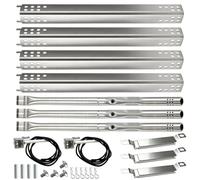 Socpuro Kit di parti di riparazione per griglia compatibile con griglie a gas Charbroil Performance a 4 fuochi, tubi di ricambio e piastre termiche per modelli 463347519, 463275517, G470-5200-W1