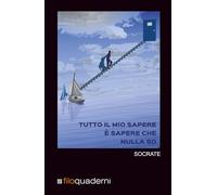 Socrate.2 - Taccuino con Copertina Rigida - Filoquaderni: Formato 14x22 - 81 pagine a righe - Bellissima immagine d'Autore su preziosa copertina rigida - perfetto come idea regalo