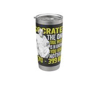 Socrate antico filosofo citazione filosofia greca classica Bicchiere termico in acciaio inox doppia parete