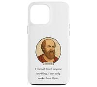Socrate disse: "Non posso insegnare che posso solo farli pensare" Custodia per iPhone 13 Pro Max