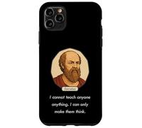 Socrate disse: "Non posso insegnare solo a far pensare alle persone" (Dark) Custodia per iPhone 11 Pro Max