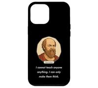 Socrate disse: "Non posso insegnare solo a far pensare alle persone" (Dark) Custodia per iPhone 12 Pro Max