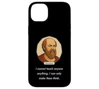 Socrate disse: "Non posso insegnare solo a far pensare alle persone" (Dark) Custodia per iPhone 14 Plus