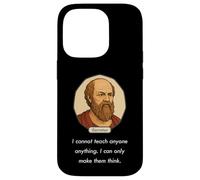 Socrate disse: "Non posso insegnare solo a far pensare alle persone" (Dark) Custodia per iPhone 14 Pro