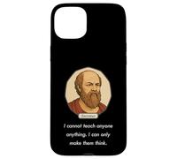Socrate disse: "Non posso insegnare solo a far pensare alle persone" (Dark) Custodia per iPhone 15 Plus