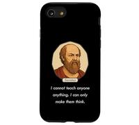 Socrate disse: "Non posso insegnare solo a far pensare alle persone" (Dark) Custodia per iPhone SE (2020) / 7/8