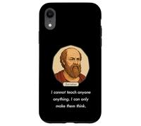 Socrate disse: "Non posso insegnare solo a far pensare alle persone" (Dark) Custodia per iPhone XR