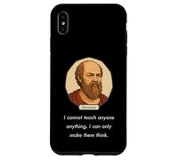 Socrate disse: "Non posso insegnare solo a far pensare alle persone" (Dark) Custodia per iPhone XS Max