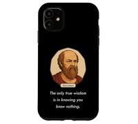 Socrate disse: "Solo la saggezza è sapere che non sai nulla" Custodia per iPhone 11