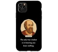 Socrate disse: "Solo la saggezza è sapere che non sai nulla" Custodia per iPhone 11 Pro Max