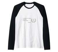 Socrate ha Detto Che so Solo Una Cosa Maglia con Maniche Raglan