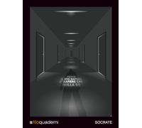 Socrate - Quaderno A4 a Righe - Copertina Rigida: Un quaderno originale col valore aggiunto di una copertina rigida che dona eleganza e di pregio. Perfetto da regalare.