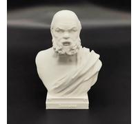 Socrates - Statua di busto con testa di filosofo greco, stampa 3D, 10 cm, statuetta greca, decorazione applicabile per casa, ufficio, scrivania e tavolo (Socrate)