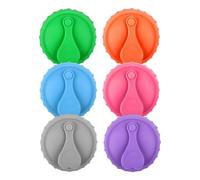 Soda Can Lids, Drink Covers Set, 2.13in Silicone Carbonation Preserving Tool, Bar Reusable Seal, Beverage Storage for Beer, Juice, Energy Drinks, Tumbler