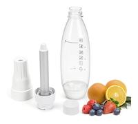 Soda Maker, Sifone per Soda 1L, Soda Siphon Bottle Portatile, Macchina per Bevande Gassate Riutilizzabile, Produttore di Bevande Analcoliche in PET per Succhi di Frutta Fatti in Casa, Mojito, Cocktail