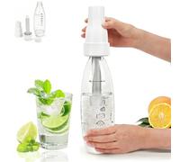 Soda Maker, Sifone per Soda 1L, Soda Siphon Bottle Portatile, Macchina per Bevande Gassate Riutilizzabile, Produttore di Bevande Analcoliche in PET per Succhi di Frutta Fatti in Casa, Mojito, Cocktail