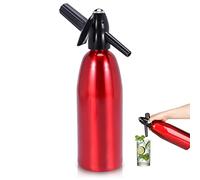 Soda Maker | Soda Maker Portatile | Soda Siphon Bottle con Regolatore di Pressione | Aluminium Sparkling Water Maker per Succhi di Frutta Fatti in Casa, Mojito, Cocktail, Bevande