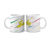 Soda Stereo. Banda rock argentina. Rock nazionale argentino. Tazza in ceramica di qualità AAA+. 325 ml. 11 oz Lavabile in lavastoviglie e utilizzabile nel microonde. Siamo Sportivo Maglietta. (TAZ2724