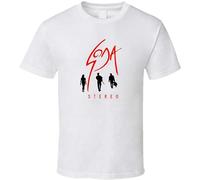 Soda Stereo Logo Shirt Tshirt Men's O-Neck Funny Tee Short Sleeve White S
