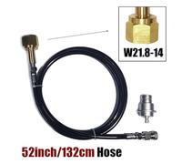 Soda Water Terra DUO ART Kit tubo flessibile adattatore a connessione rapida for bombola serbatoio CO2 esterno W21.8 CGA320 Adattatore serbatoio G3/4(W21.8-14 52inch)
