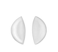 Sodacoda Crescent Silicone Inserts Chicken Fillets Breast Enhancers for Bras Swimsuits And Bikini - Create Maximum Cleavage Suitable for A, B, C, D Cups - Clear Colour 180g/pair