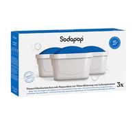 Sodapop 3 cartucce per filtro dell'acqua in magnesio, compatibili con BRITA®* MAXTRA®* e MAXTR filtro acqua con sistema PerfectFit* che pulisce l'acqua potabile e arricchisce con magnesio