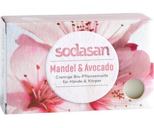 sodasan Sapone Vegetale Bio - Mandorla e Avocado - 100 g