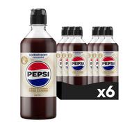SODASTREAM Bevanda concentrata - Pepsi Zero senza caffeina - Fino a 9 L - Per gasatori e macchine per bibite - Confezione da 6 x 440 ml