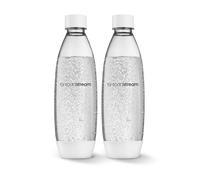 sodastream Bottiglia sottile lavabile in lavastoviglie, confezione doppia, 1 l, colore: bianco