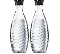 sodastream Caraffa di vetro con tappo per gasatori Penguin e Crystal, 615 ml (Confezione da 2)