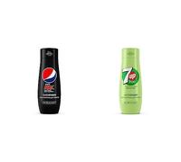 Sodastream Concentrato per la preparazione di bevande dissetanti gassate al gusto Pepsi & Concentrato Seven Up Free per preparare fino a 9 litri di bibite gassate 440 ml
