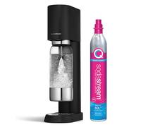 SodaStream Gasatore Enso Realizzato con acciaio inox dal design elegante include un cilindro di Co2 e Bottiglia lavabile in lavastovilgie colore nero