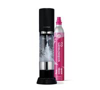 SodaStream Gasatore Enso Realizzato con acciaio inox dal design elegante include un cilindro di Co2 e Bottiglia lavabile in lavastovilgie colore nero